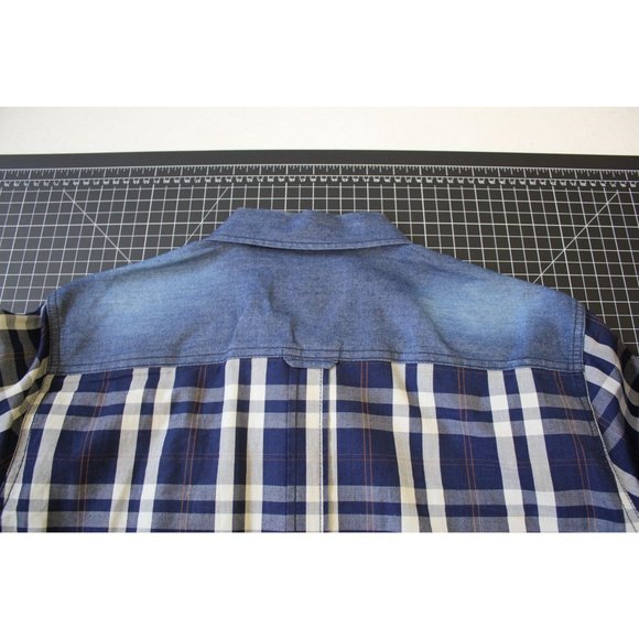 Jeans by Buffalo /Men's (Size M) casual dress button up shirt. Denim with cotton - Picture 16 of 16